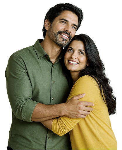 Casal sorrindo